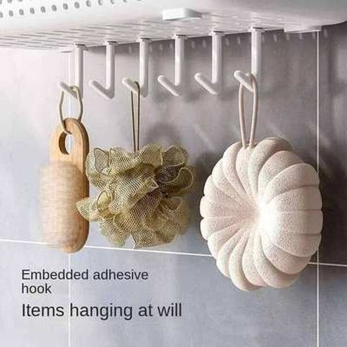 Multifunctional Bathroom Shelf Organizer No-drill Wall Mount