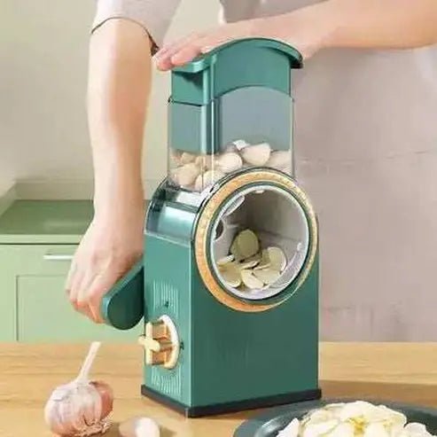 Multifunctional Hand Crank Rotary Kitchen Drum Slicer