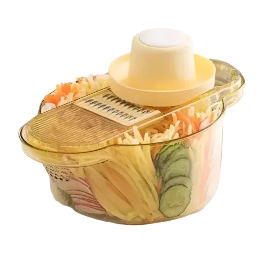 Multifunctional Fruit and Vegetable Chopper with Drain Basket and Grater