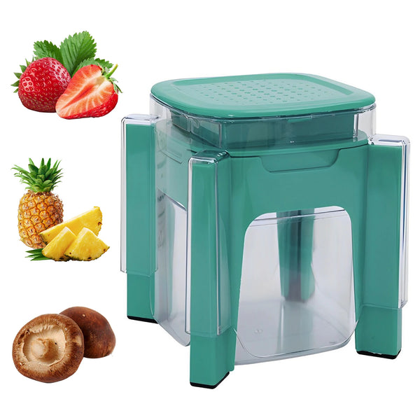 Multifunctional Vegetable Chopper, French Fries Cutter with Push Plate, Household Onion Dicer