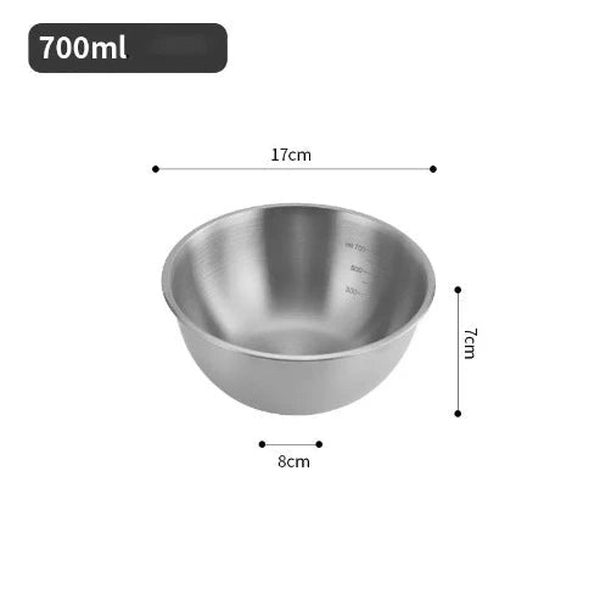 Multipurpose Stainless Steel Bowl: Perfect for Noodles, Fruit & More