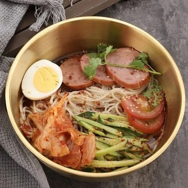 Multipurpose Stainless Steel Bowl: Perfect for Noodles, Fruit & More