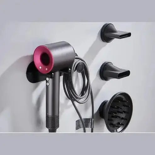 No Drilling Metal Wall-Mounted Hair Dryer Holder