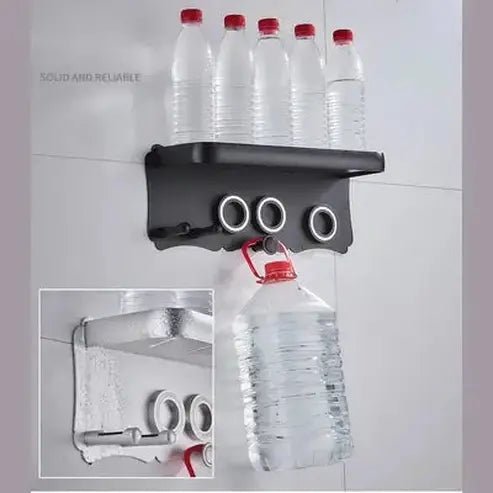 No Drilling Metal Wall-Mounted Hair Dryer Holder