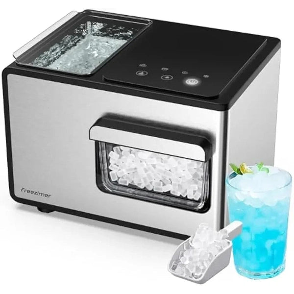 Nugget Ice Maker Machine, Countertop, Chewable Sonic Ice, Self-Cleaning Function, Kid Friendly, 40lbs Ice Production in 24h