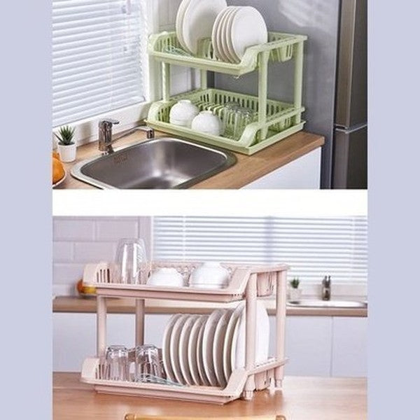 2 Levels Dish Drainer