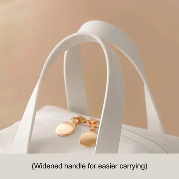 PU Large Cosmetic Bag: Stylish Makeup Organizer for Travel