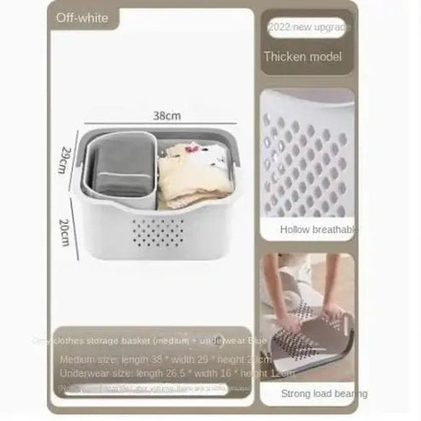 Partitioned Dirty Clothes Basket