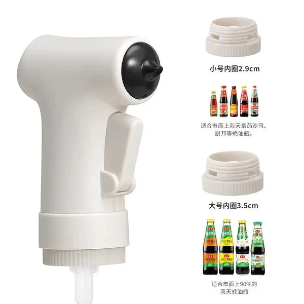 Plastic Oil Bottle Squeeze Device, Quantitative Oil Can Extruder