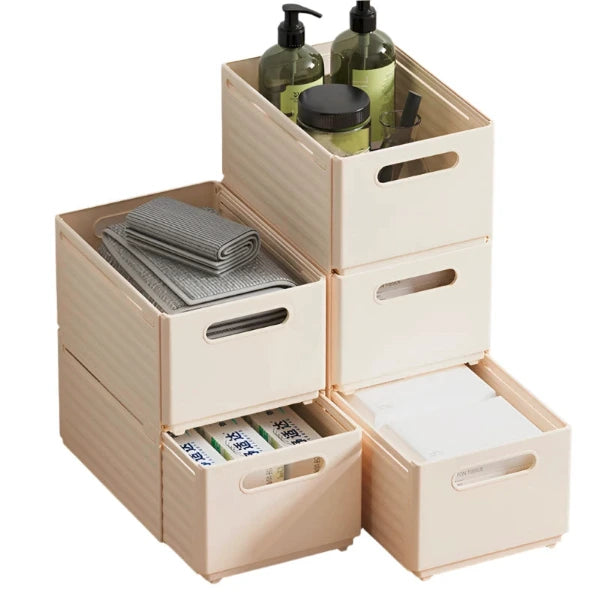 Plastic Rolling Bookshelf – Under-Desk Student Storage Box with Wheels