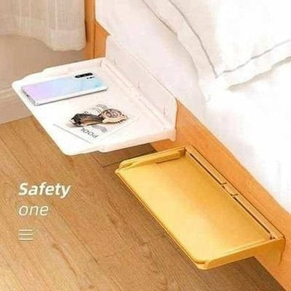 Portable Bedside Storage Rack Retractable Folding Hanging