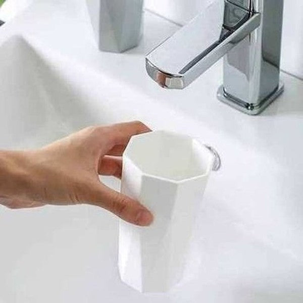 Portable Geometric Shape Mouthwash Cup