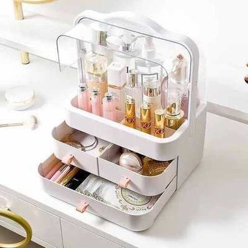 Portable Makeup Organizer Storage Box Large Capacity