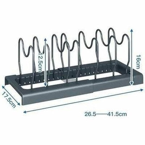 Pot Lid Rack Stainless Steel Holder Shelf