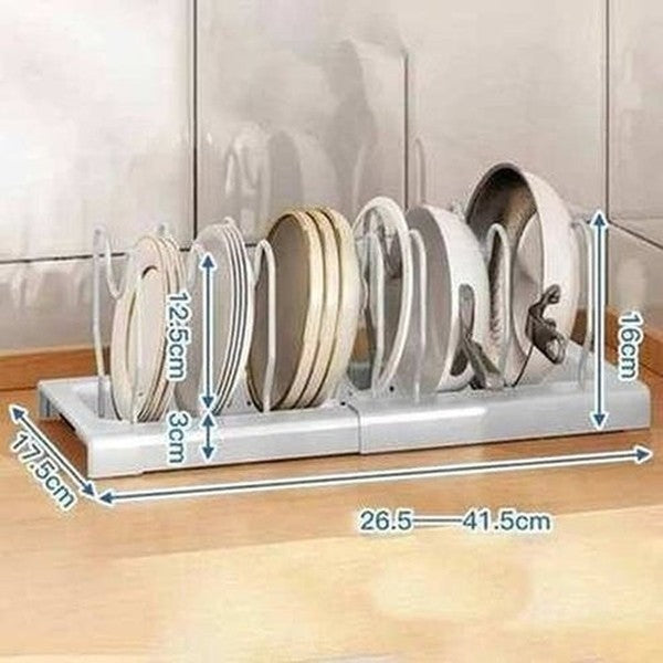 Pot Lid Rack Stainless Steel Holder Shelf