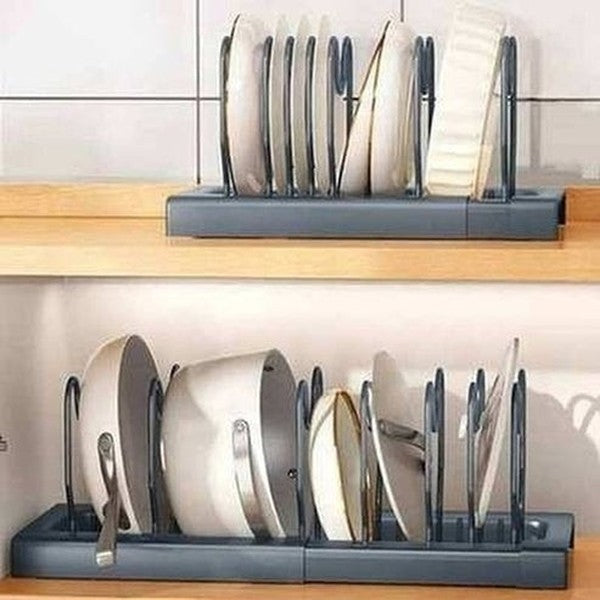 Pot Lid Rack Stainless Steel Holder Shelf
