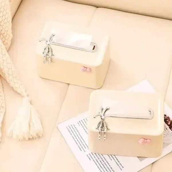 Practical Refillable Tissue Box with Spring Holder