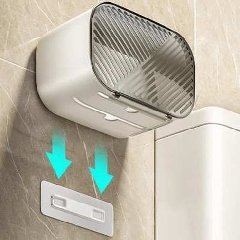 Punch-Free Wall Mounted Toilet Paper Holder