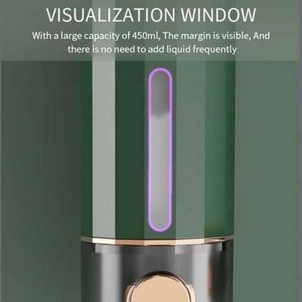 Push-button wall-mounted liquid soap dispenser