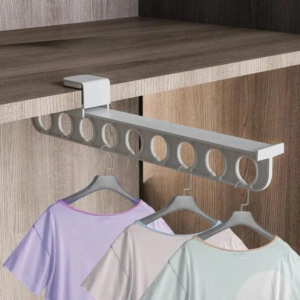 Retractable Wardrobe Rail, Clothes Hanger, Towel Coat Rack
