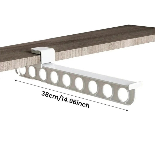 Retractable Wardrobe Rail, Clothes Hanger, Towel Coat Rack