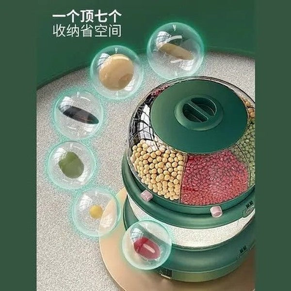 Rotatable Rice Bucket: Space-Saving Cereal Storage for Kitchen