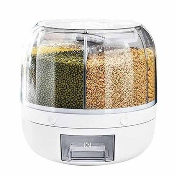Rotating Cereal Dispenser Rice Storage Container