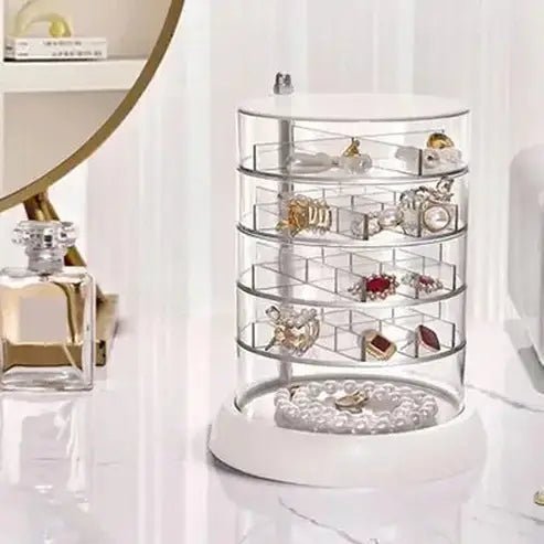 Rotating Multi-Layer Acrylic Jewelry Organizer Box