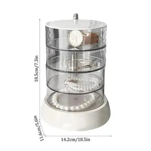 Rotating Multi-Layer Acrylic Jewelry Organizer Box