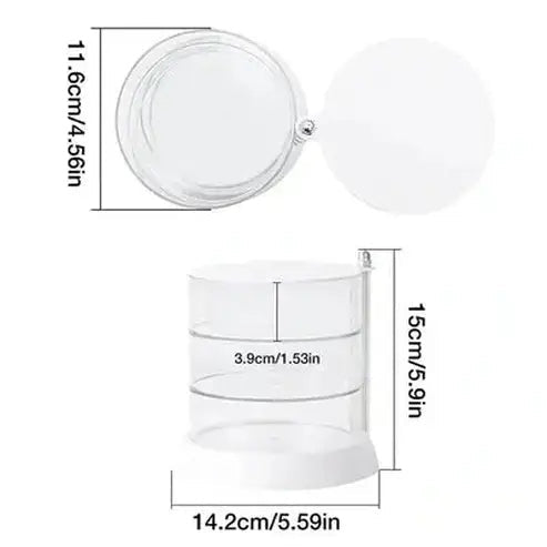 Rotating Multi-Layer Acrylic Jewelry Organizer Box