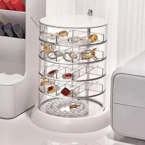 Rotating Multi-Layer Acrylic Jewelry Organizer Box