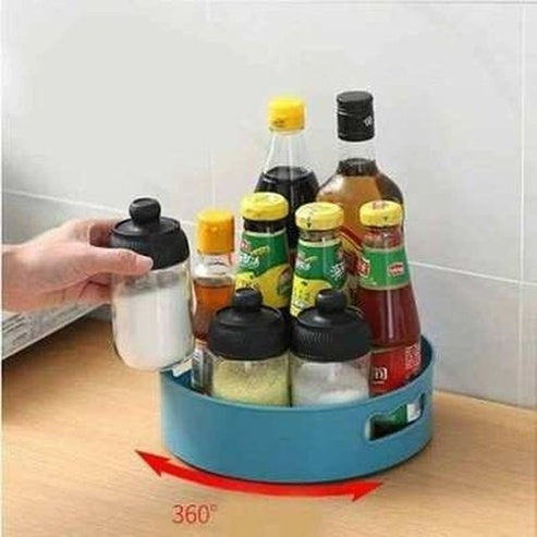 Rotating Spice Storage Tray for Organized Seasoning