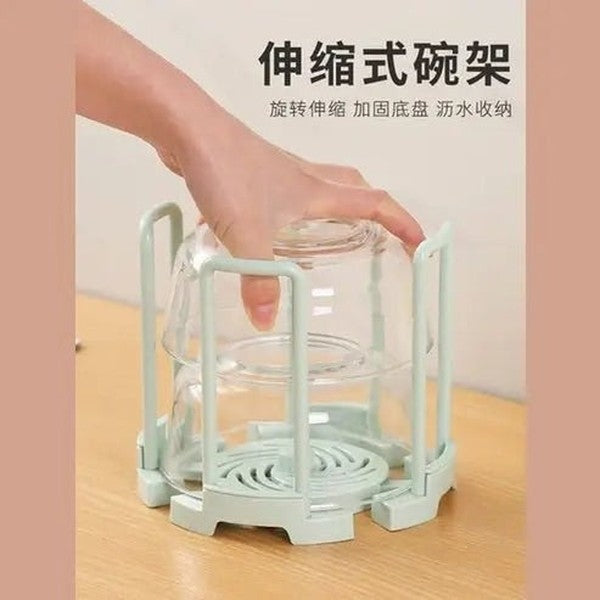 Rotating Telescopic Dish Rack