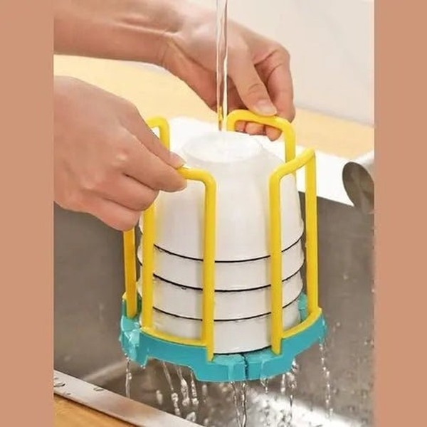 Rotating Telescopic Dish Rack