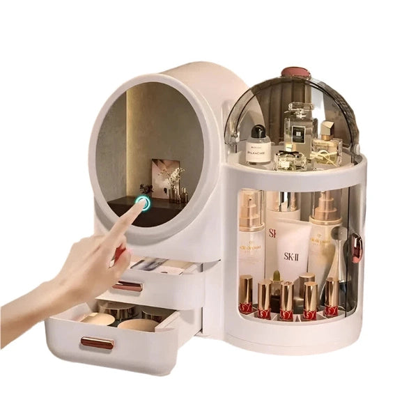 Rotating Makeup Organizer for Dressing Table and Desktop