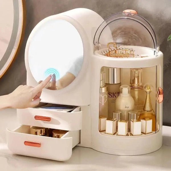 Rotating Makeup Organizer for Dressing Table and Desktop