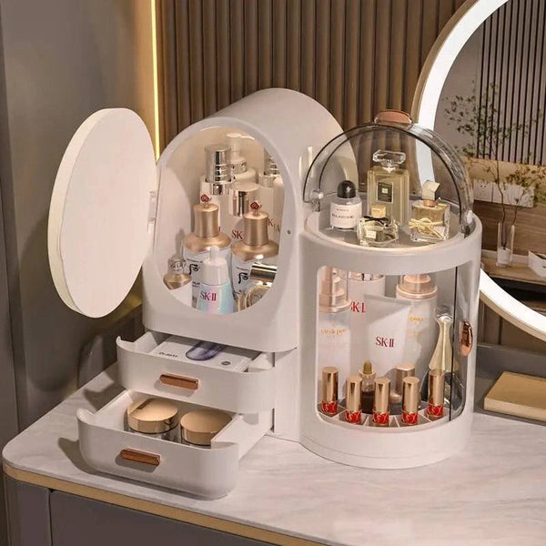 Rotating Makeup Organizer for Dressing Table and Desktop