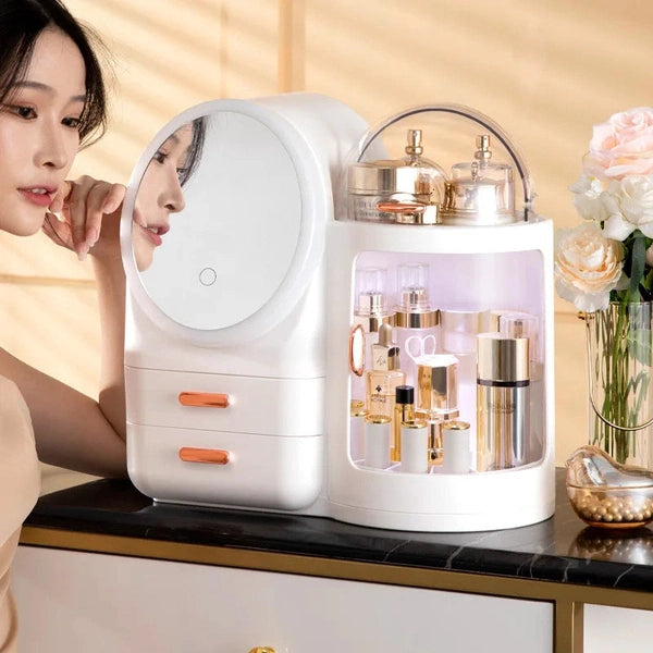 Rotating Makeup Organizer for Dressing Table and Desktop