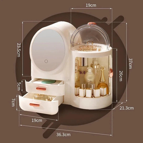 Rotating Makeup Organizer for Dressing Table and Desktop