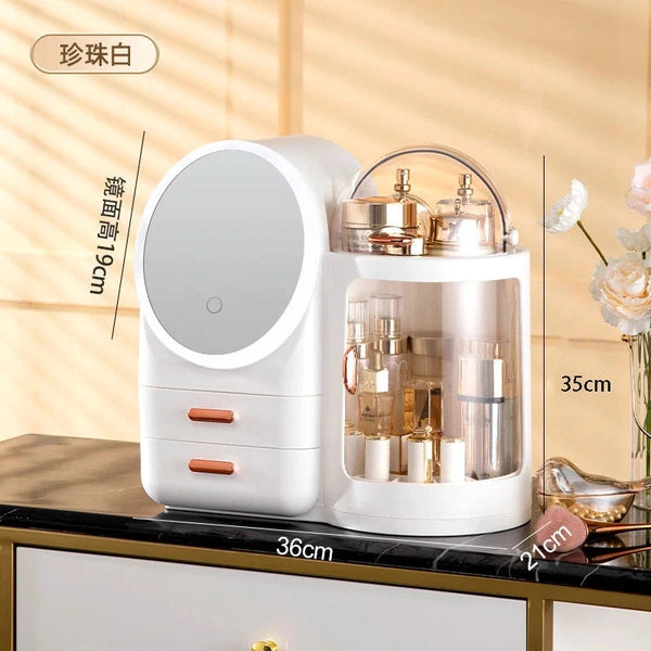 Rotating Makeup Organizer for Dressing Table and Desktop
