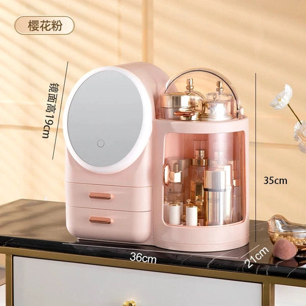 Rotating Makeup Organizer for Dressing Table and Desktop