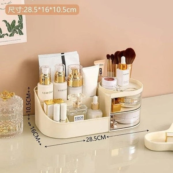 Large Capacity Cosmetic Storage Box with Drawers