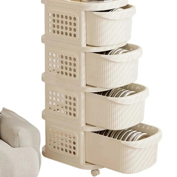 Snack Cabinet Cart, Trolley Drawer Type Rack