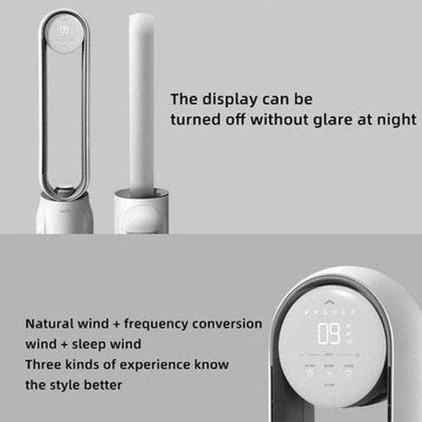 Keheal Air Purification Circulation Bladeless Fan Ultra-Quiet Dormitory Desk Floor Electric Fan Tower Fan Bladeless Room. Climate Control Appliances: Fans.