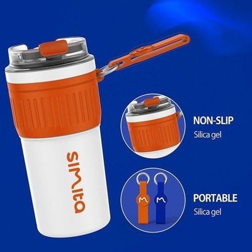 Non-slip Portable Coffee cup with lifting rope