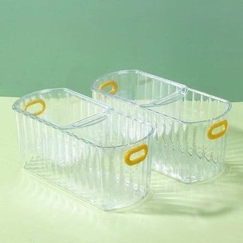 Double Storage Box for Snacks Nuts Fruit Seeds Shells