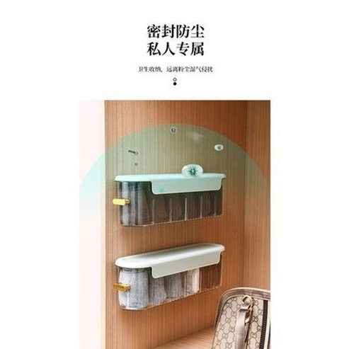 Storage Box Transparent Visible Classify Storing Dust-proof Drawer. 6 Grids Underwear Case Closet Organizer. Storage and Organization: Household Storage Containers.