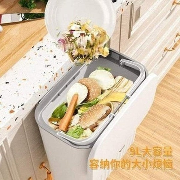 Large Capacity Wall Hanging Kitchen Cabinet Trash Can