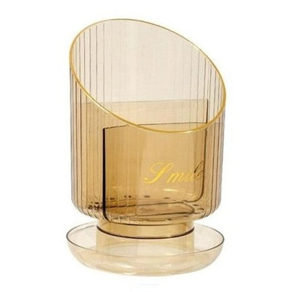 3-Slots Makeup Brush Storage Organizer Box for Desk