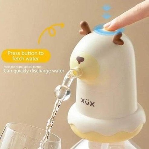USB Charging Cartoon Water Bottle Dispenser Pump